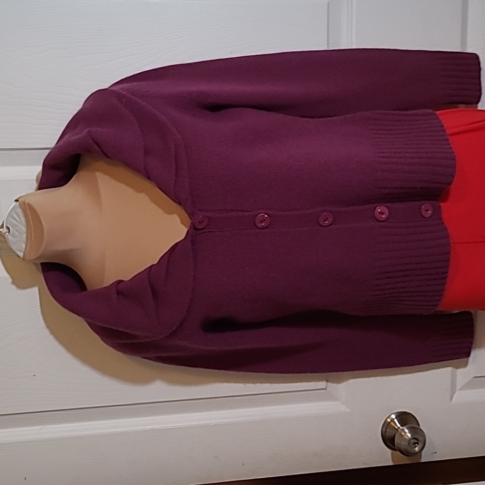 Purple knit sweater